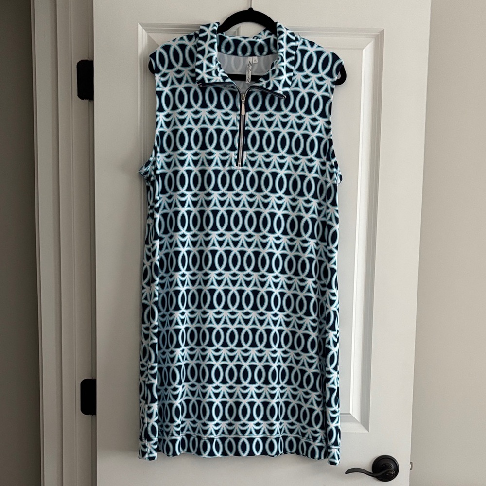 Lulu- B Sleeveless Dress - Blue and White. Brand new condition, never worn.